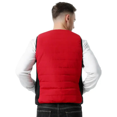 Gilet chauffant homme rouge