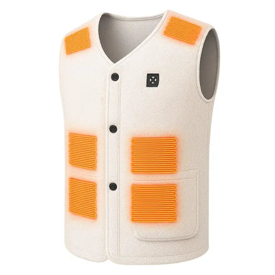 Gilet sans manche chauffant