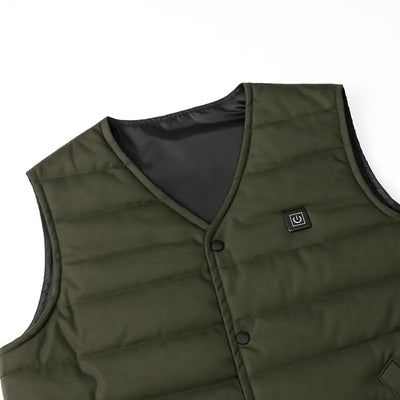 Gilet vert chauffant