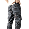 Grey camouflage trousers