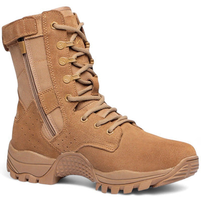 Lace-Up Zip Tactical Tan Desert Boots