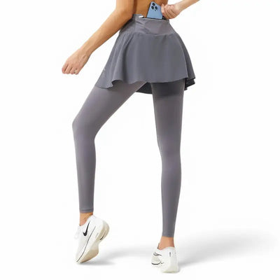 Legging jupe 2 en 1 femme sport randonnée