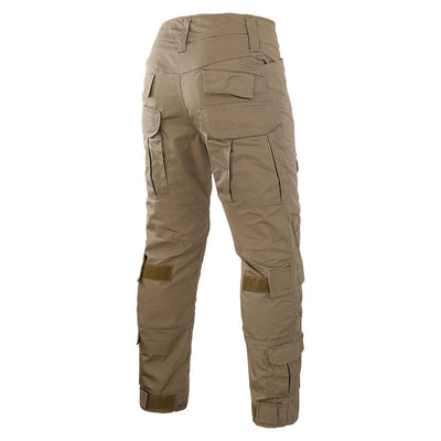 Mens army cargo pants with knee pads