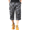 Mens Black Cargo Below The Knee Shorts