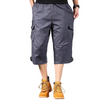 Mens Black Cargo Below The Knee Shorts