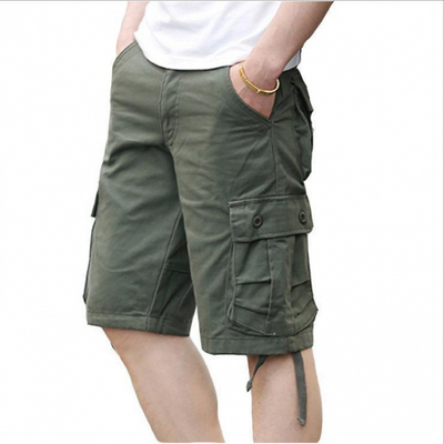 Mens cotton cargo shorts
