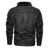 Men’s Faux Leather Military Jacket