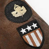Men’s Faux Leather Military Jacket