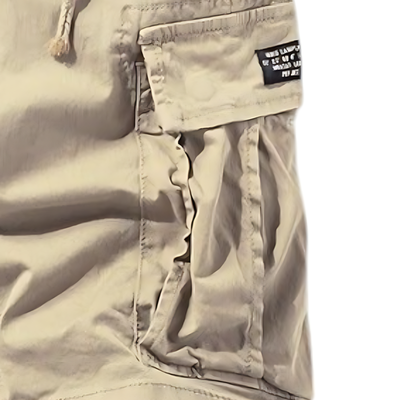 Mens khaki cargo shorts