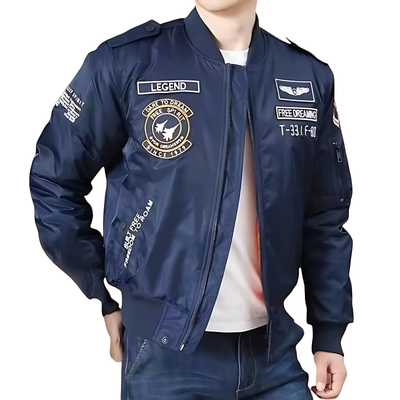 Mens military flight jacket