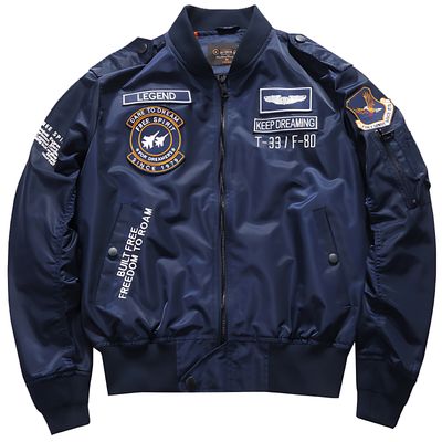 Mens military flight jacket
