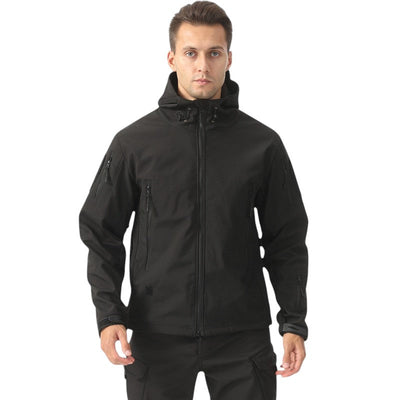 Mens military tactical waterproof softshell jacket
