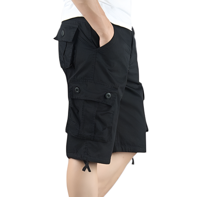 Mens multi pocket cargo shorts