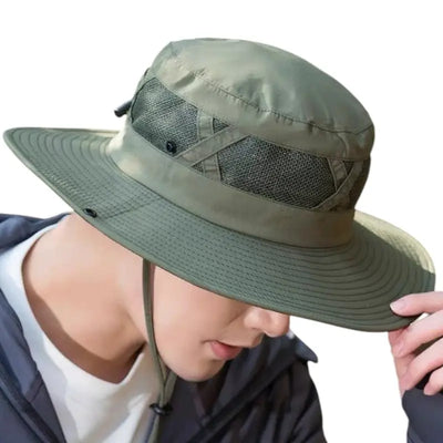 Mesh bush hat