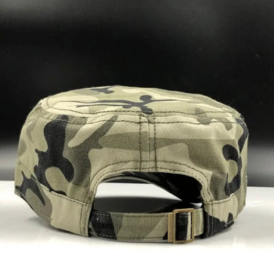 Military baseball cap with flag