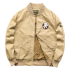 Military bomber jacket with patches