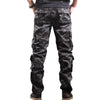 Military camo eight-pocket cargo pants