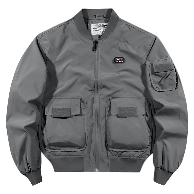 Military flight jacket multipocket