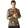Military style men’s camo combat long sleeve t shirt