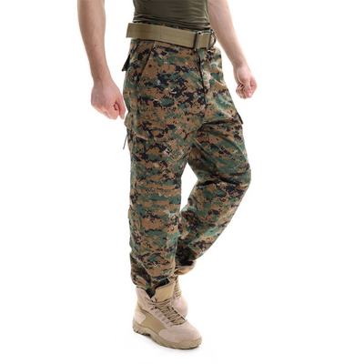 multi-pocket cotton camouflage pants