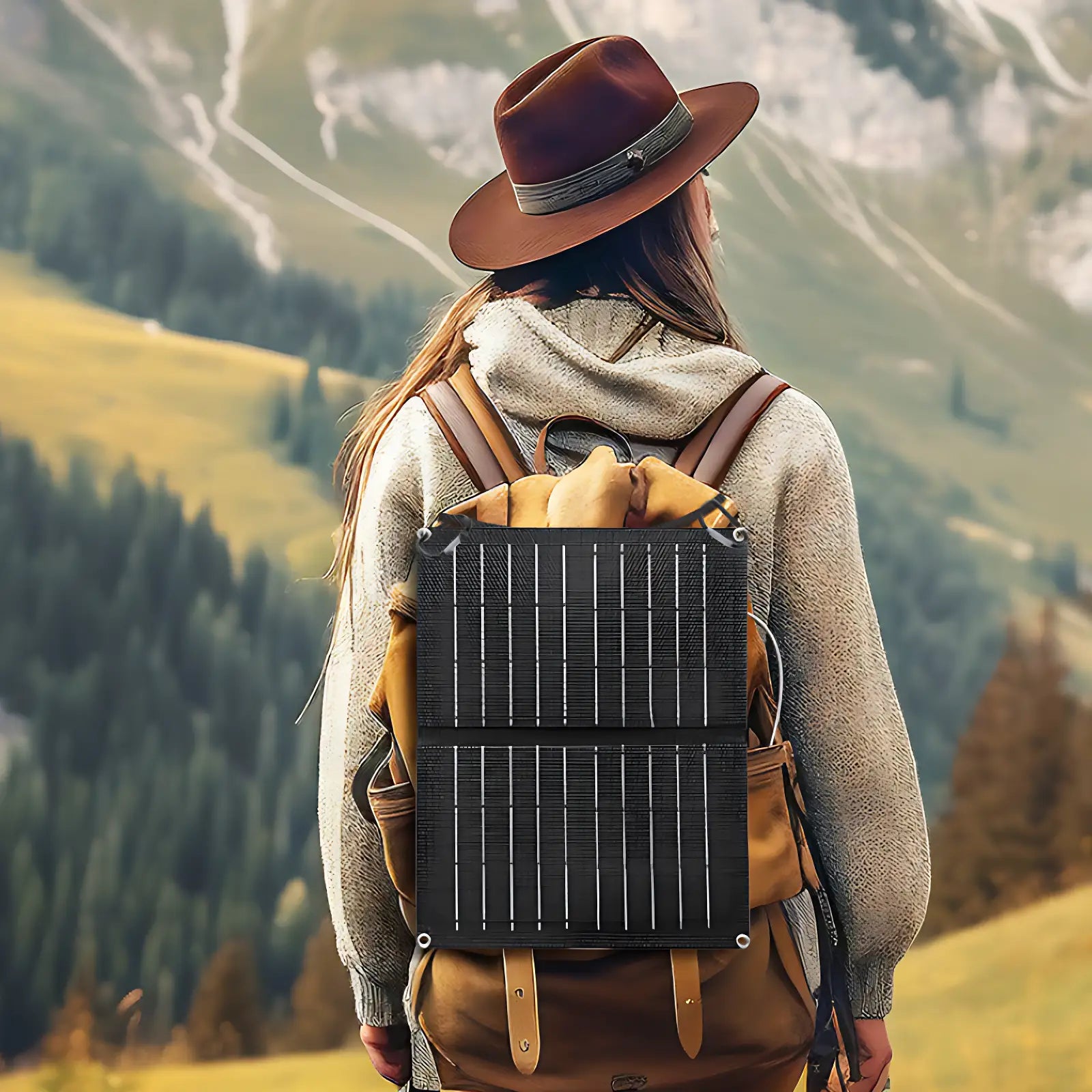 Panneau solaire pour randonnée plein air