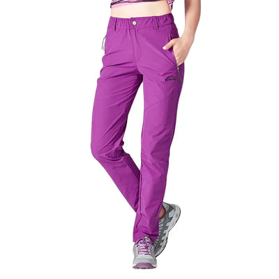 Pantalon randonnée femme violet