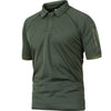 Polo shirt with velcro patch