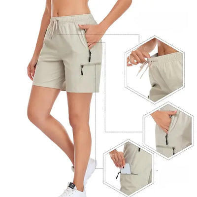 Short randonnée femme kaki