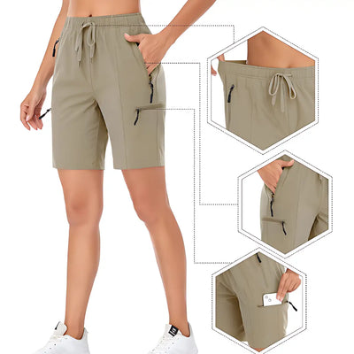 Short randonnée femme kaki