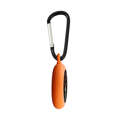 Silicone clip-on mini compass