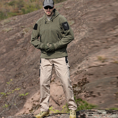 Tactical hoodie with velcro