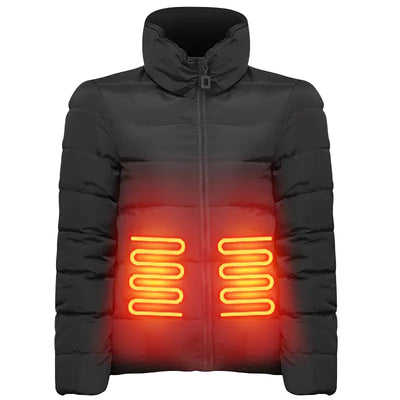 Veste chauffante en coton avec contrôle de température femme