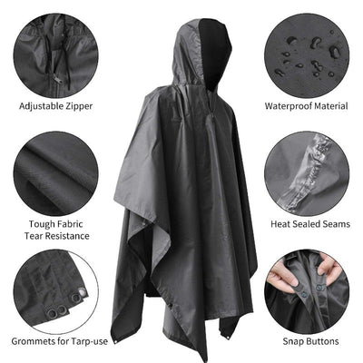 Waterproof lightweight poncho