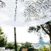 White camouflage netting