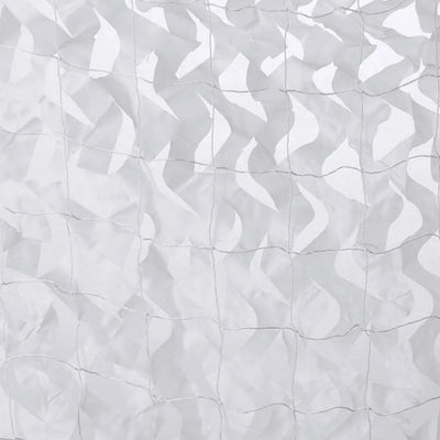 White camouflage netting