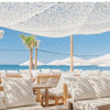 White camouflage netting