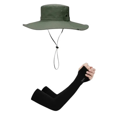 Wide brim bush hat