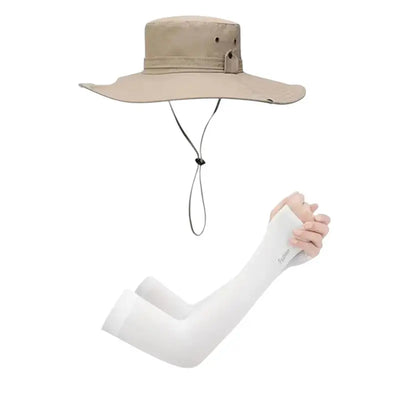 Wide brim bush hat