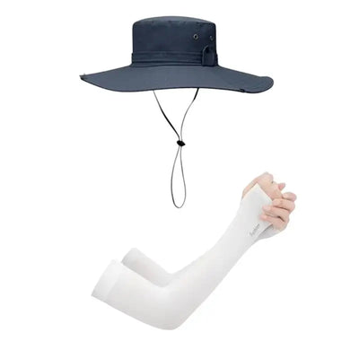 Wide brim bush hat