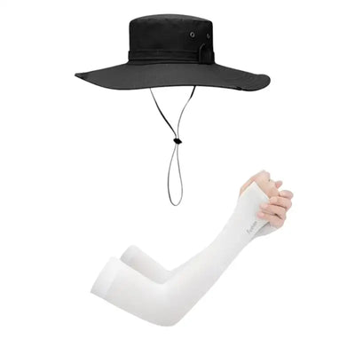 Wide brim bush hat