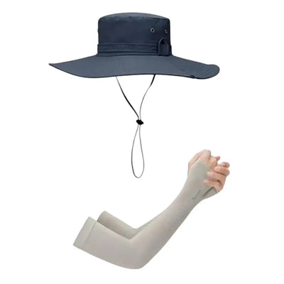 Wide brim bush hat