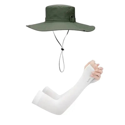 Wide brim bush hat