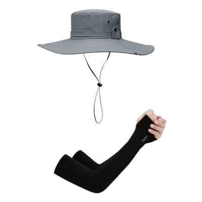Wide brim bush hat