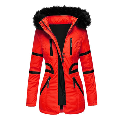 Womens Hooded Army Parka Coat