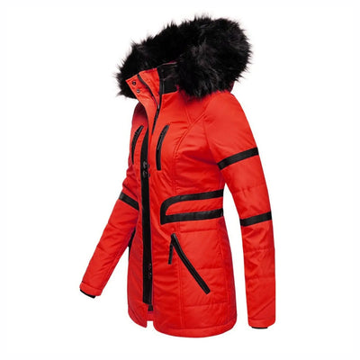 Womens Hooded Army Parka Coat