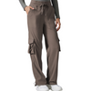 Womens wide leg cargo trousers