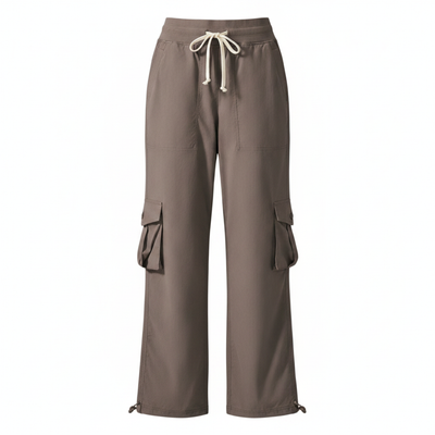 Womens wide leg cargo trousers